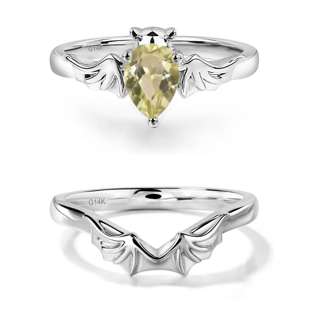 Lemon Quartz Bat Ring - Image 13