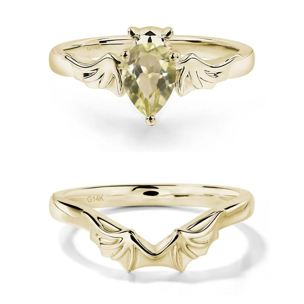 Lemon Quartz Bat Ring - Image 15