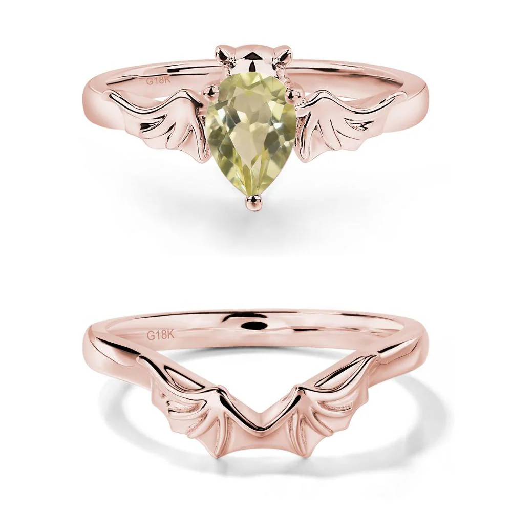 Lemon Quartz Bat Ring - Image 17