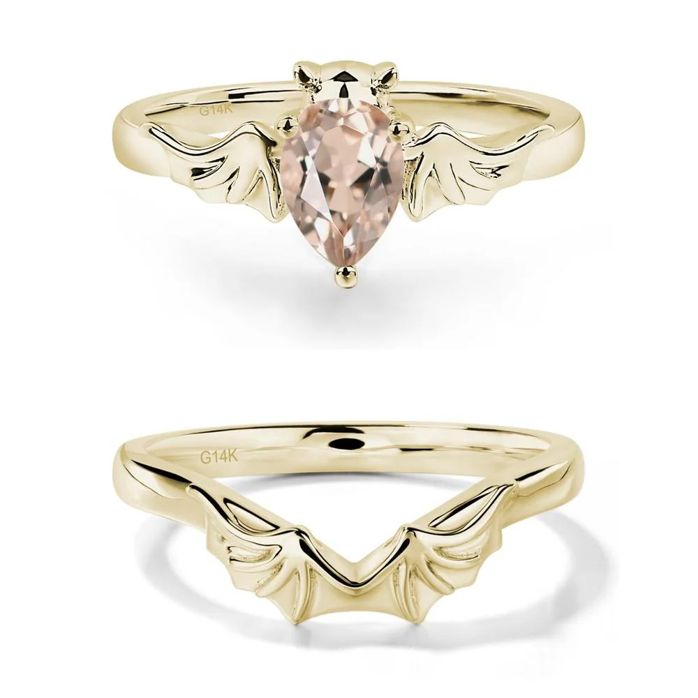 Morganite Bat Engagement Ring - Image 15