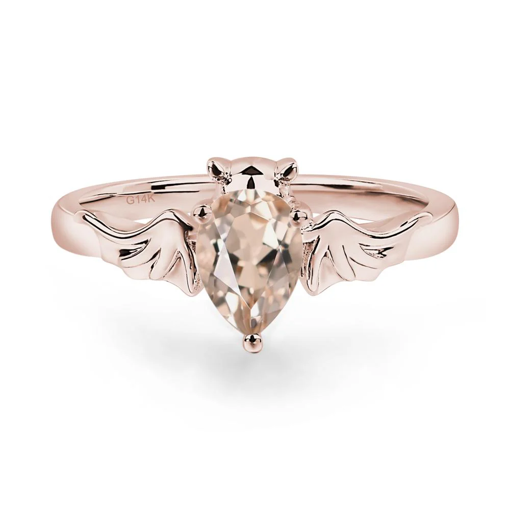 Morganite Bat Engagement Ring - Image 2