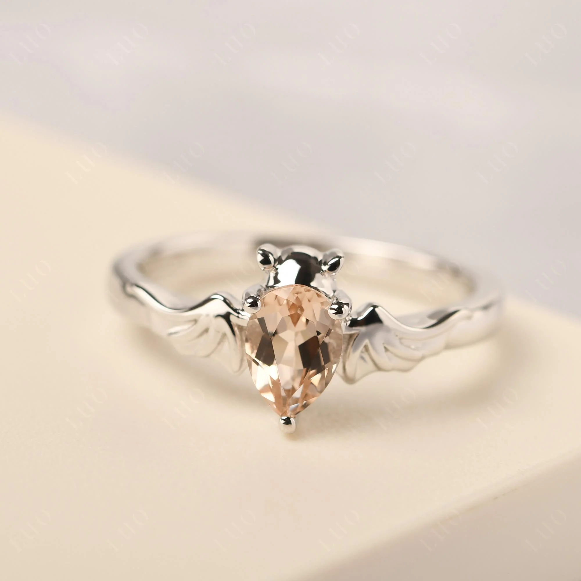 Morganite Bat Engagement Ring - Image 29