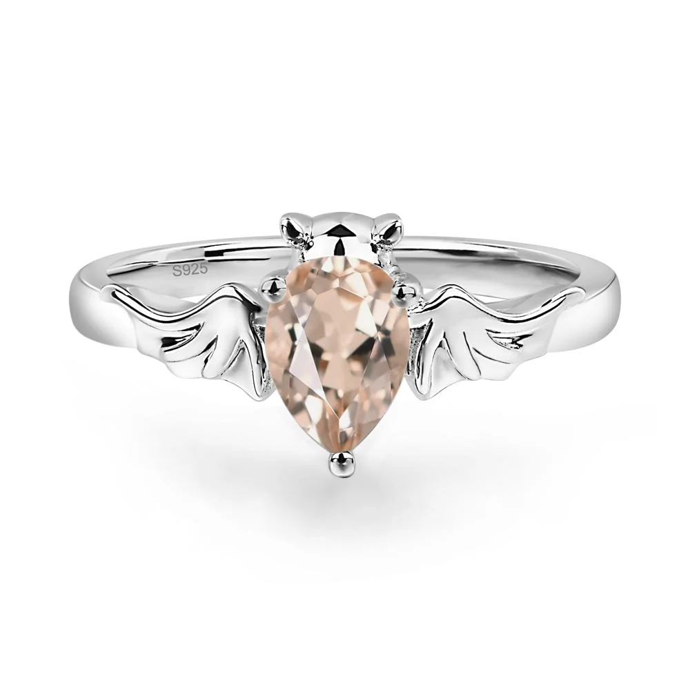 Morganite Bat Engagement Ring - Image 3