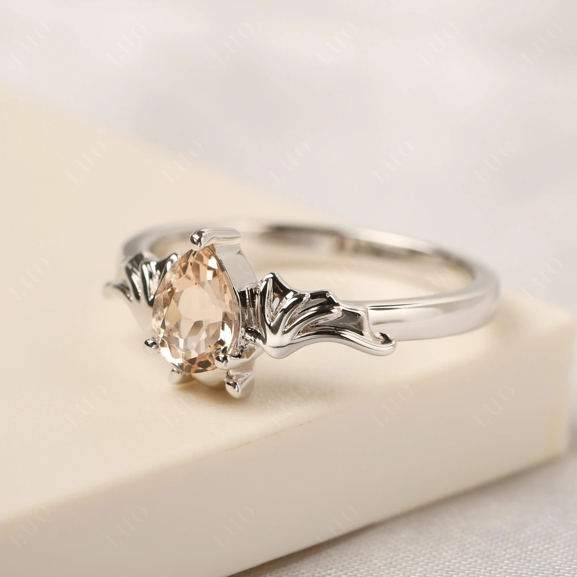 Morganite Bat Engagement Ring - Image 30