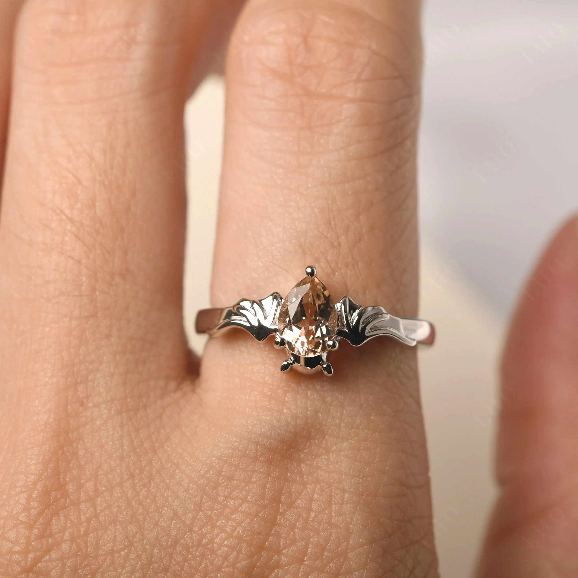 Morganite Bat Engagement Ring - Image 33