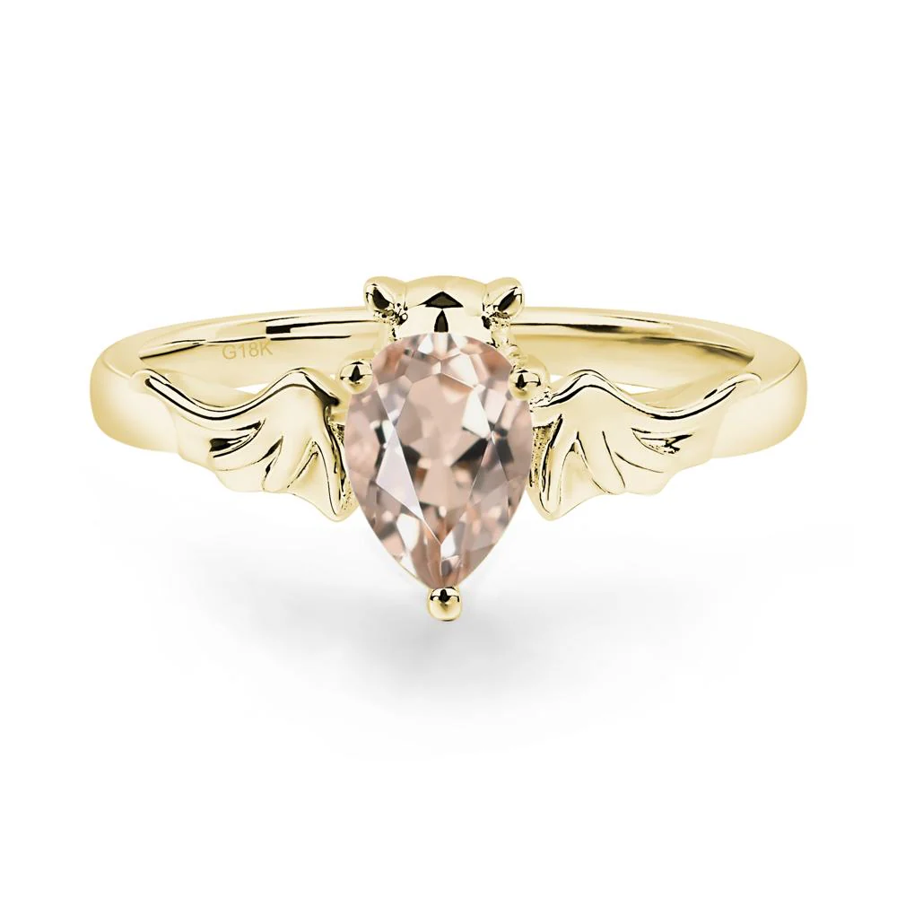 Morganite Bat Engagement Ring - Image 5