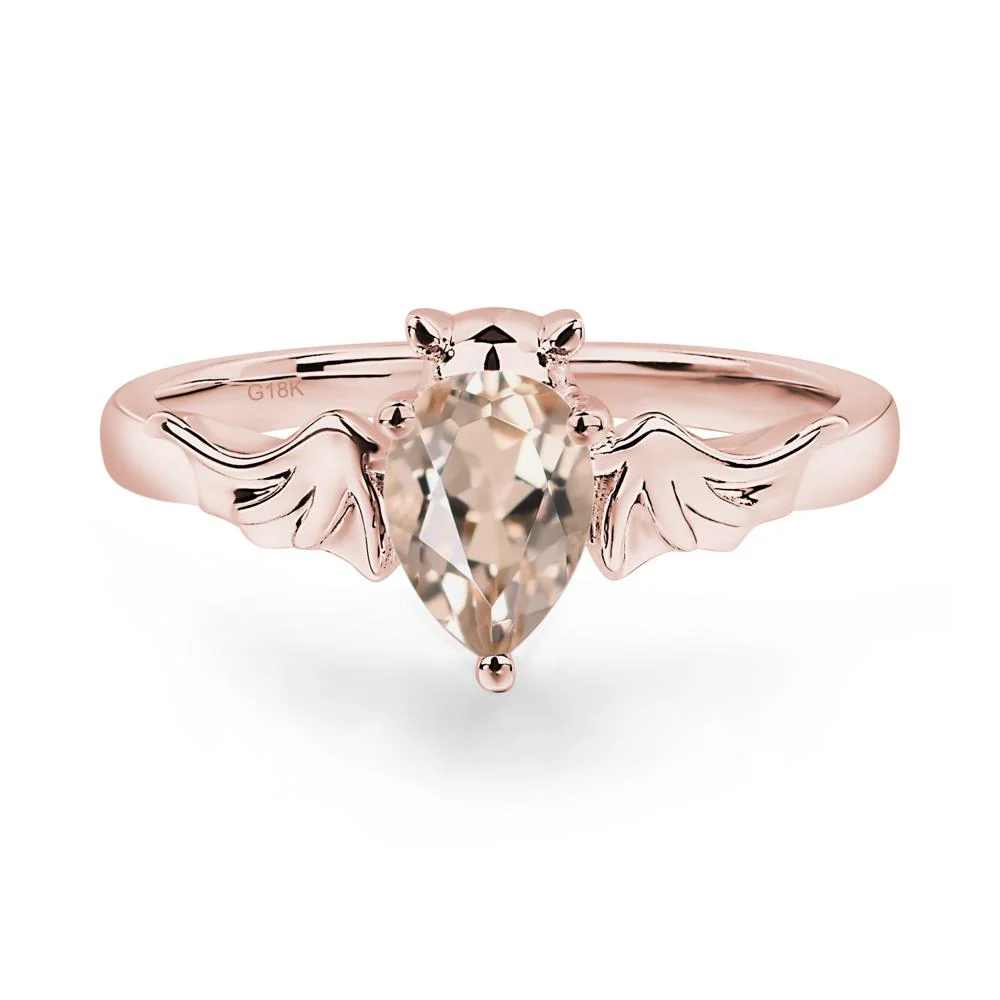 Morganite Bat Engagement Ring - Image 8