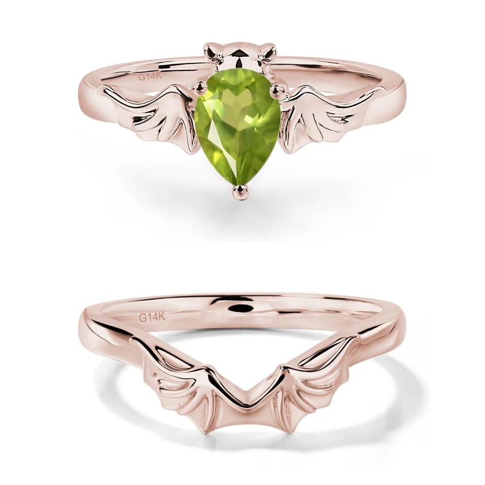 Peridot Gothic Promise Ring - Image 11