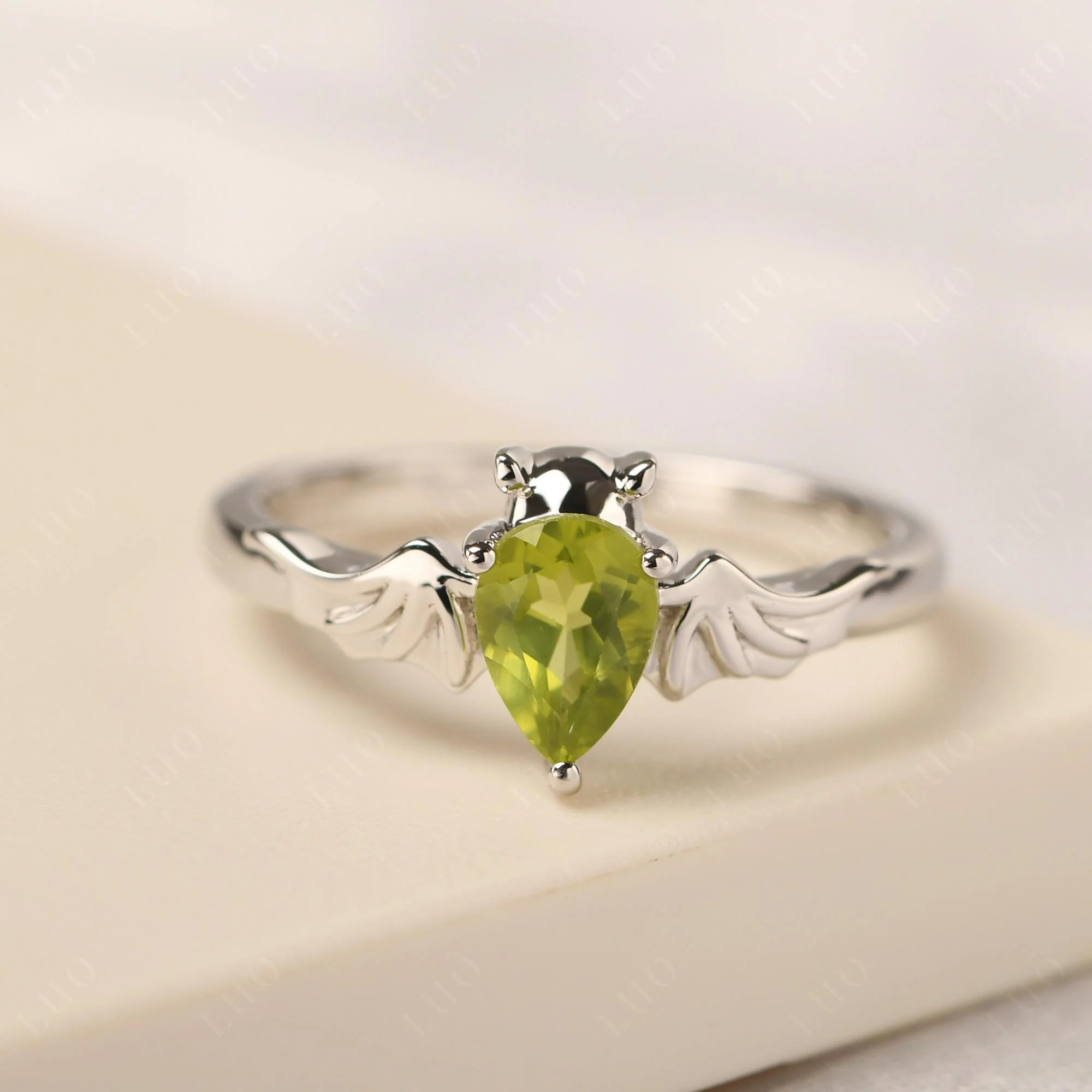 Peridot Gothic Promise Ring - Image 29
