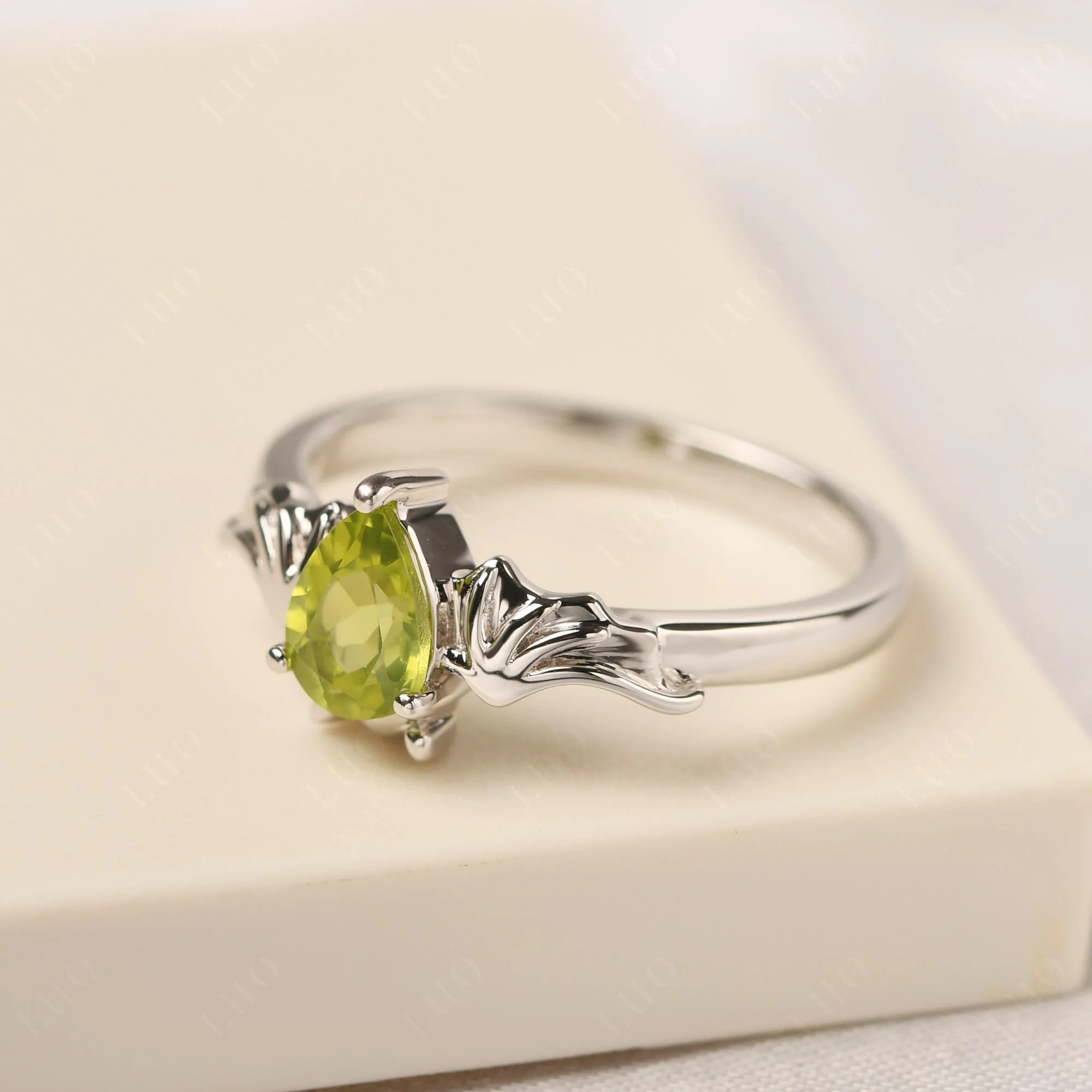 Peridot Gothic Promise Ring - Image 30