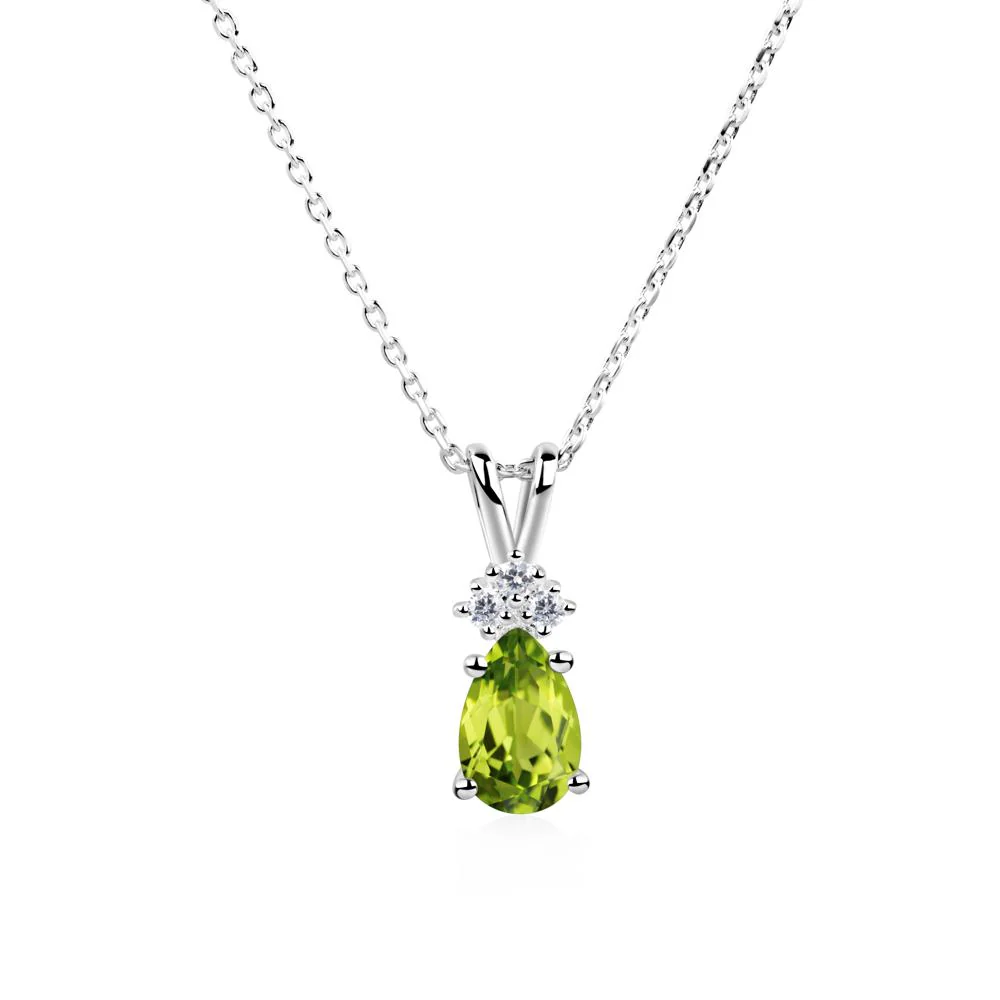 Pear Shaped Peridot Necklace - Image 7