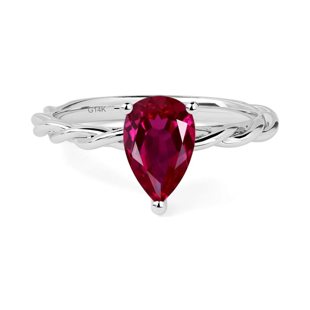 Ruby Rope Band Ring - Image 4