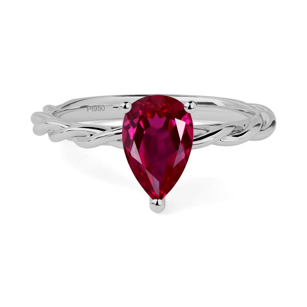 Ruby Rope Band Ring - Image 6