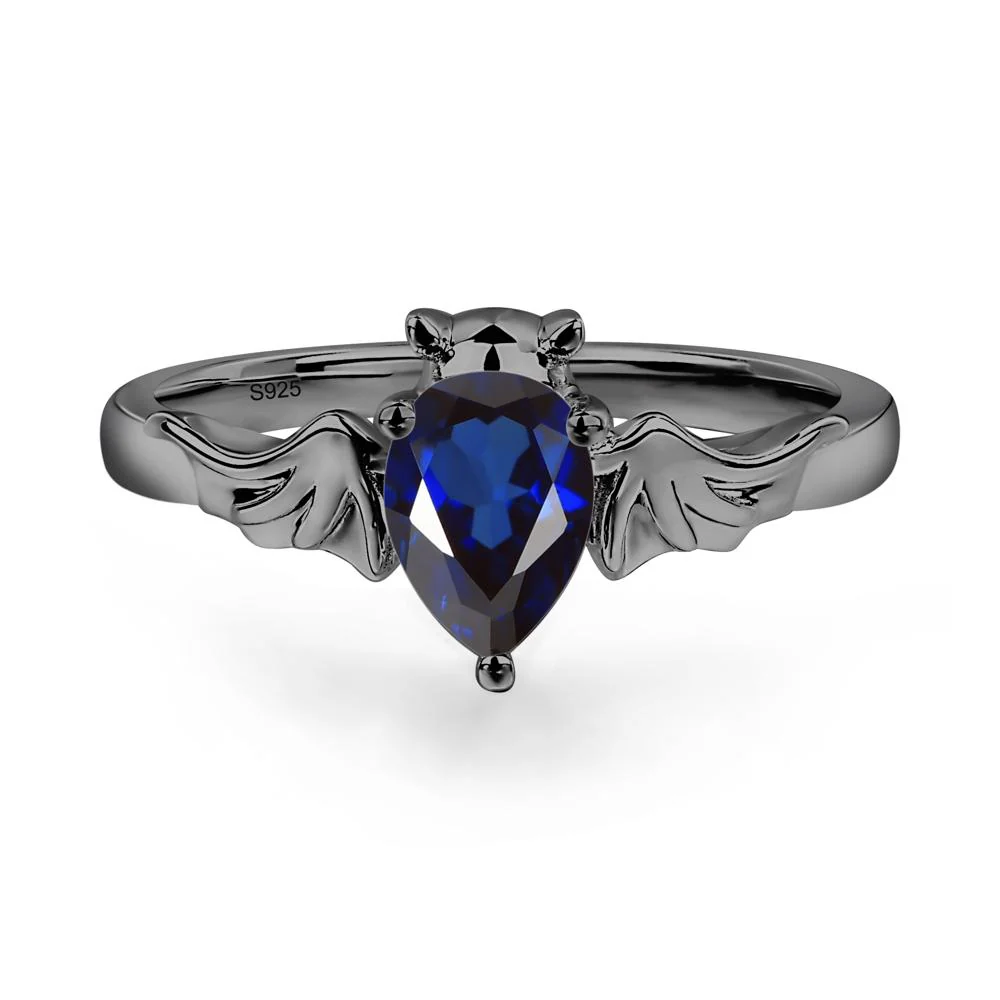 Sapphire Gothic Promise Ring