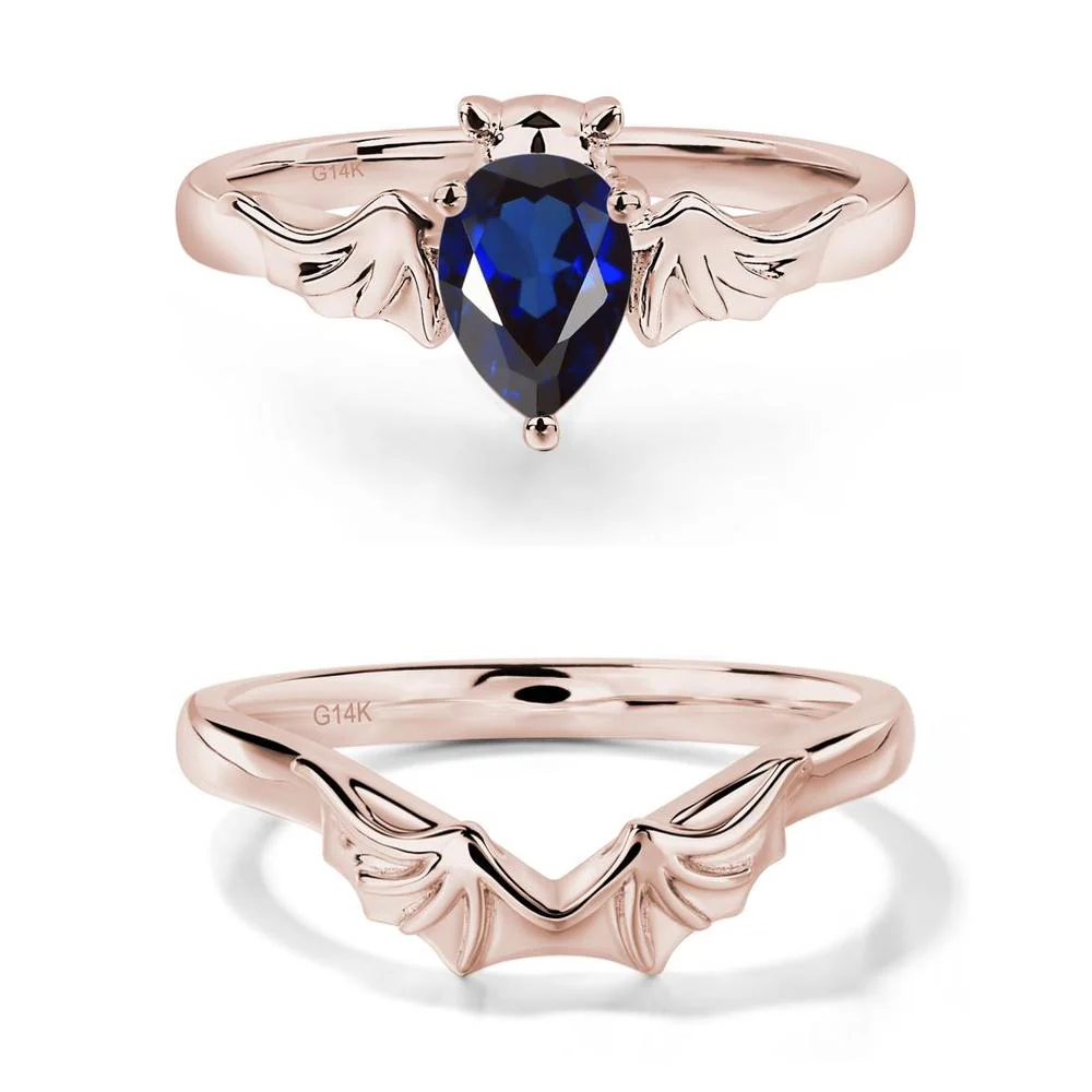 Sapphire Gothic Promise Ring - Image 11