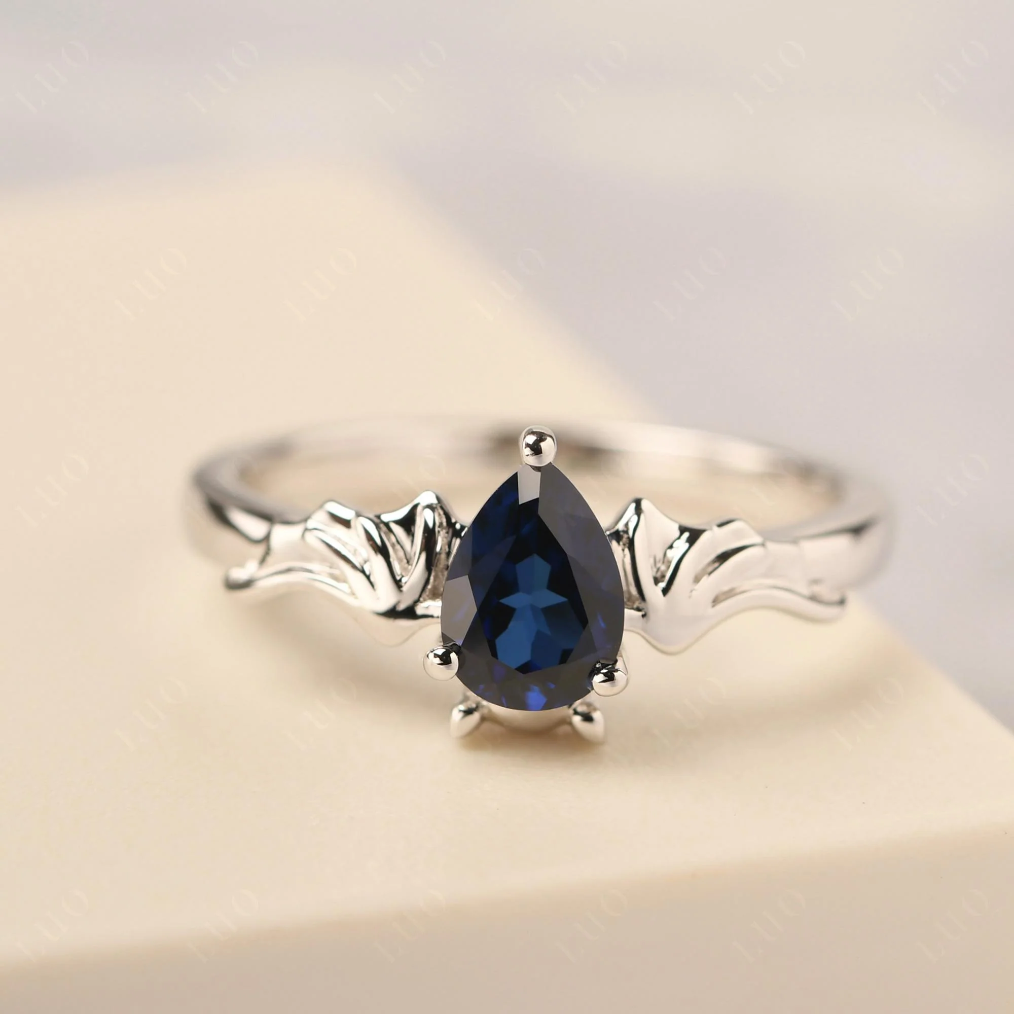Sapphire Gothic Promise Ring - Image 30
