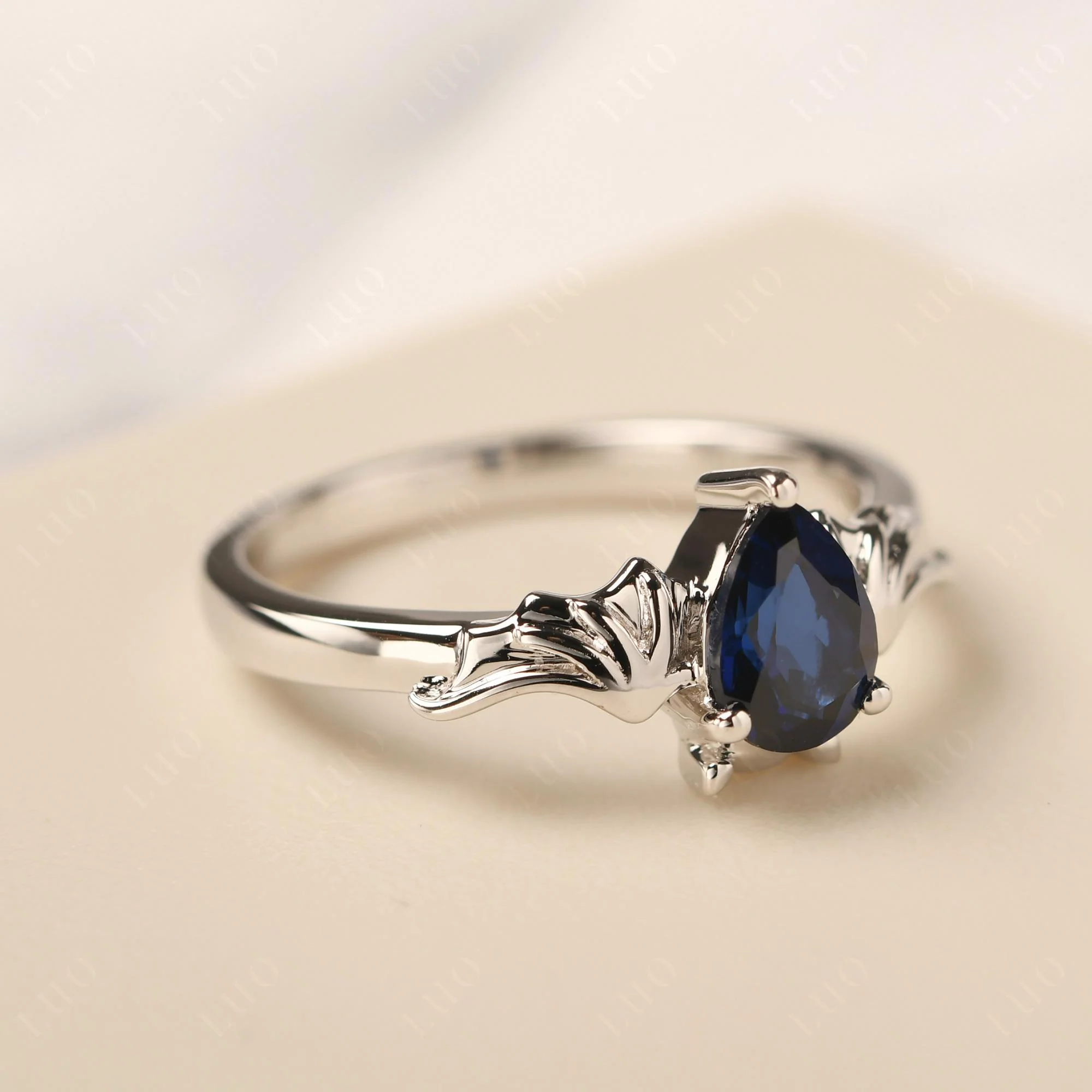 Sapphire Gothic Promise Ring - Image 31