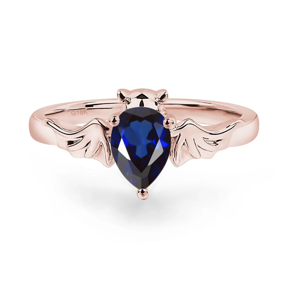 Sapphire Gothic Promise Ring - Image 8