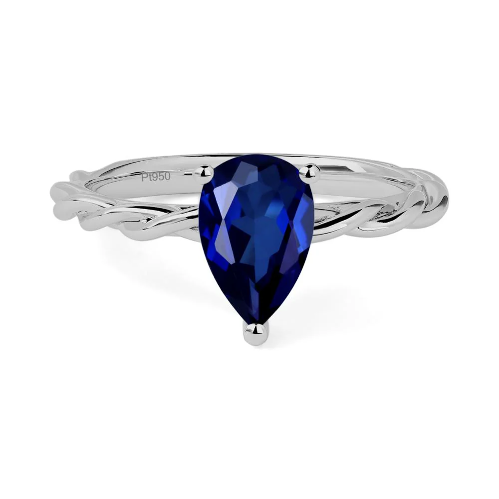 Sapphire Twisted Rope Ring - Image 6