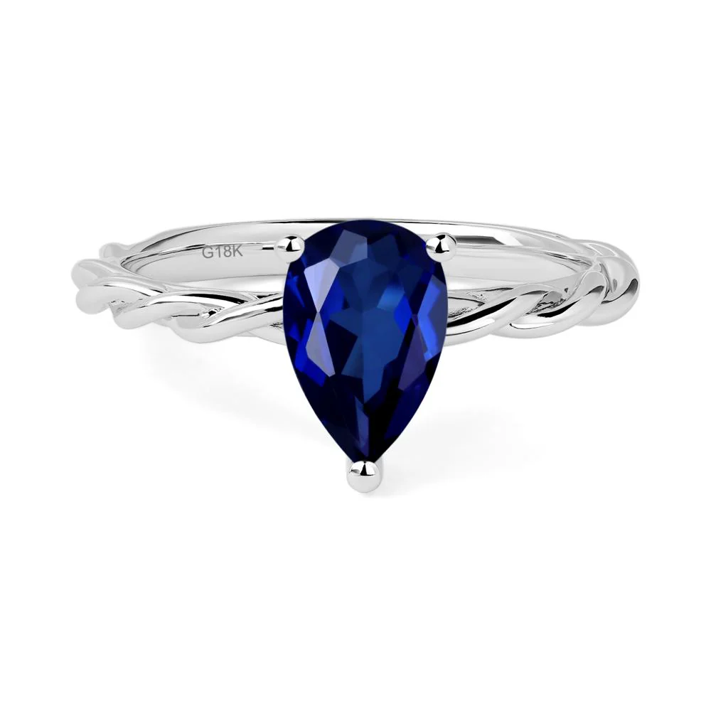 Sapphire Twisted Rope Ring - Image 7