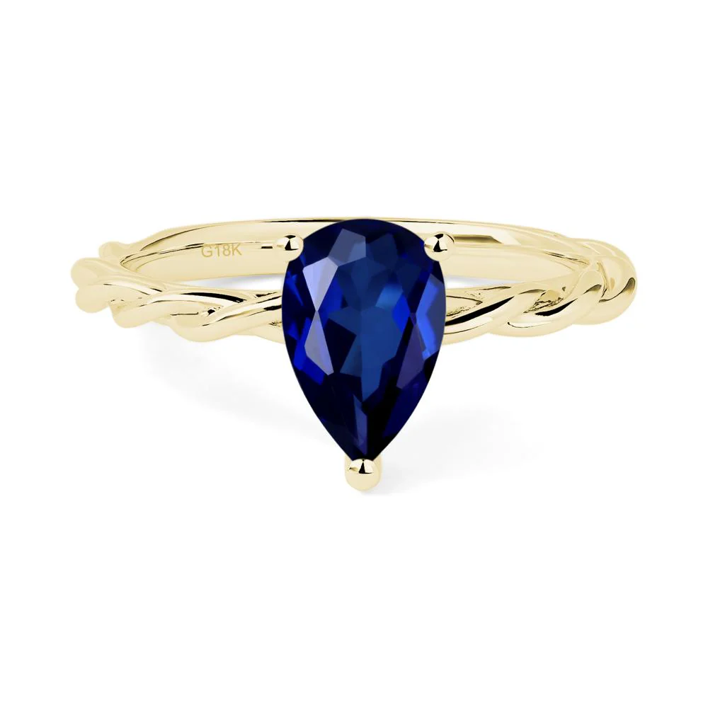 Sapphire Twisted Rope Ring - Image 8