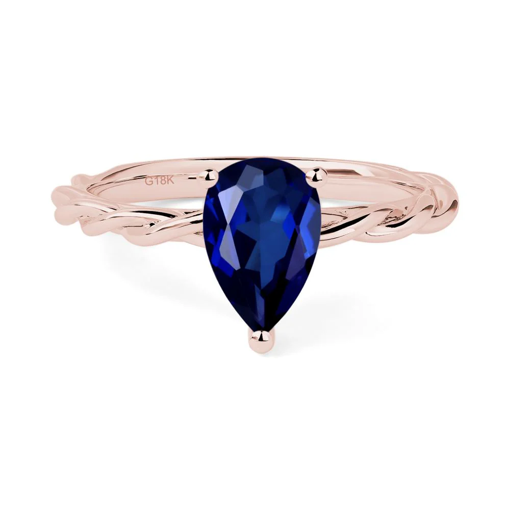 Sapphire Twisted Rope Ring - Image 9