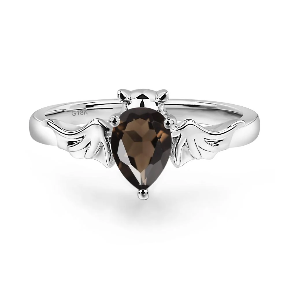 Smoky Quartz Bat Engagement Ring - Image 2