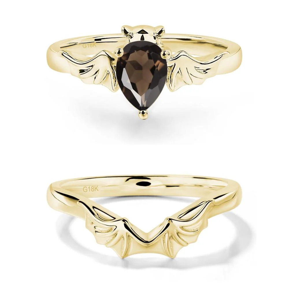 Smoky Quartz Bat Engagement Ring - Image 21