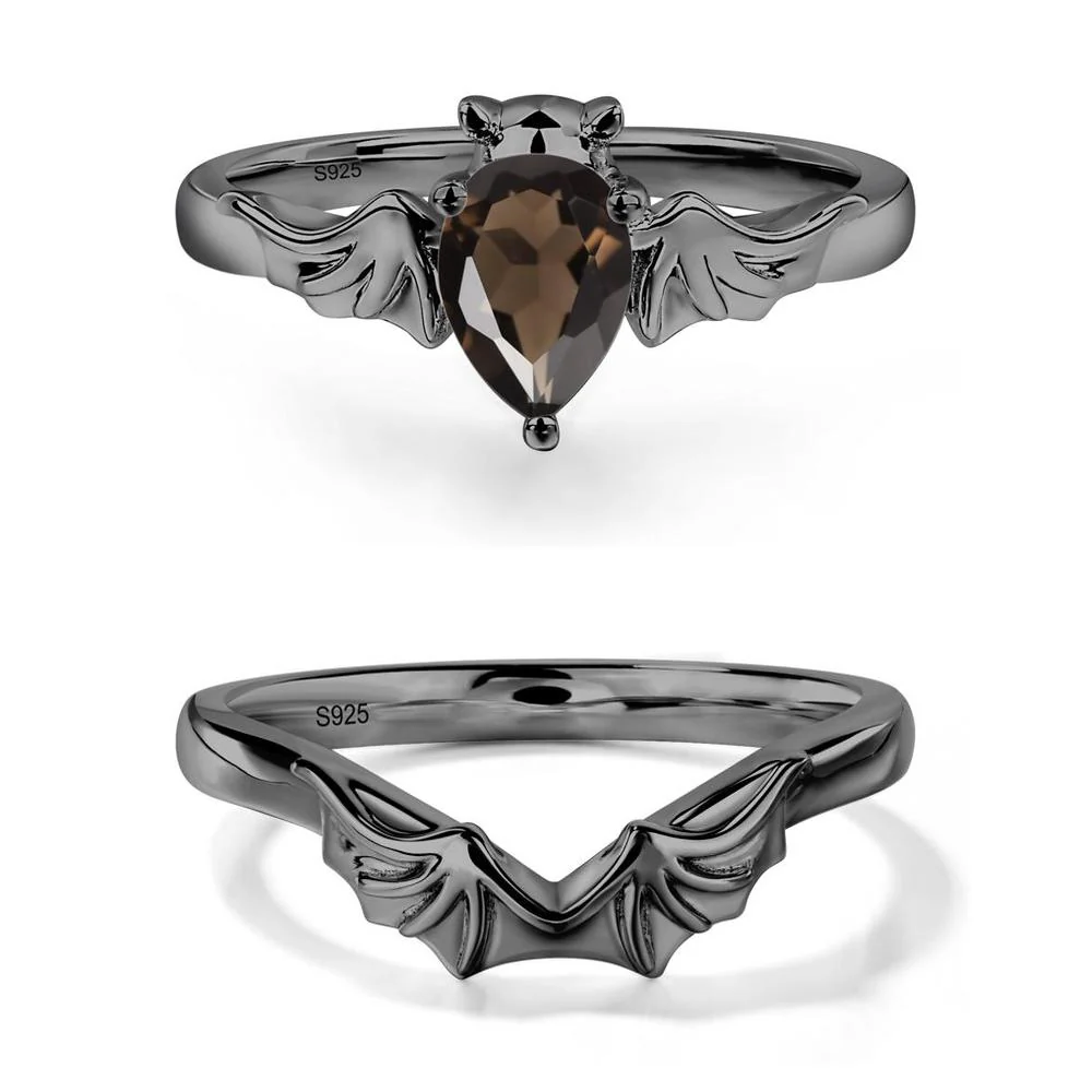 Smoky Quartz Bat Engagement Ring - Image 23