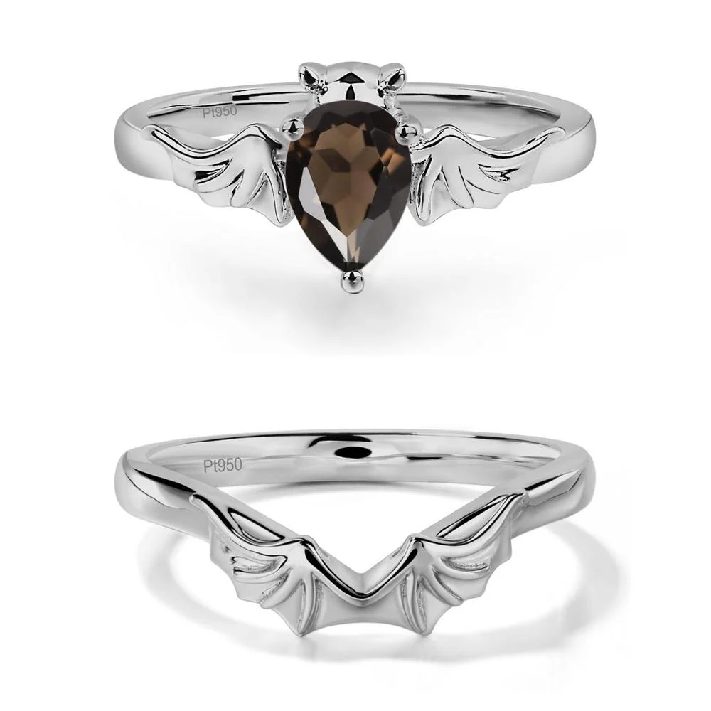 Smoky Quartz Bat Engagement Ring - Image 25