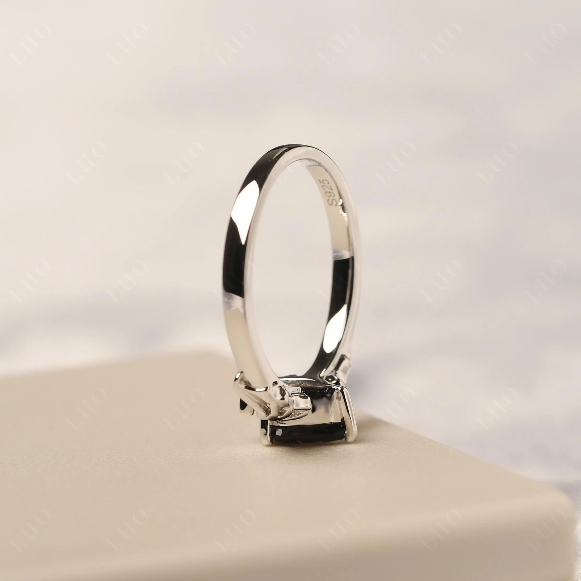 Smoky Quartz Bat Engagement Ring - Image 32