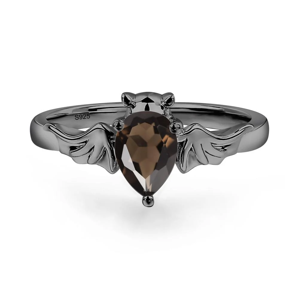 Smoky Quartz Bat Engagement Ring - Image 4