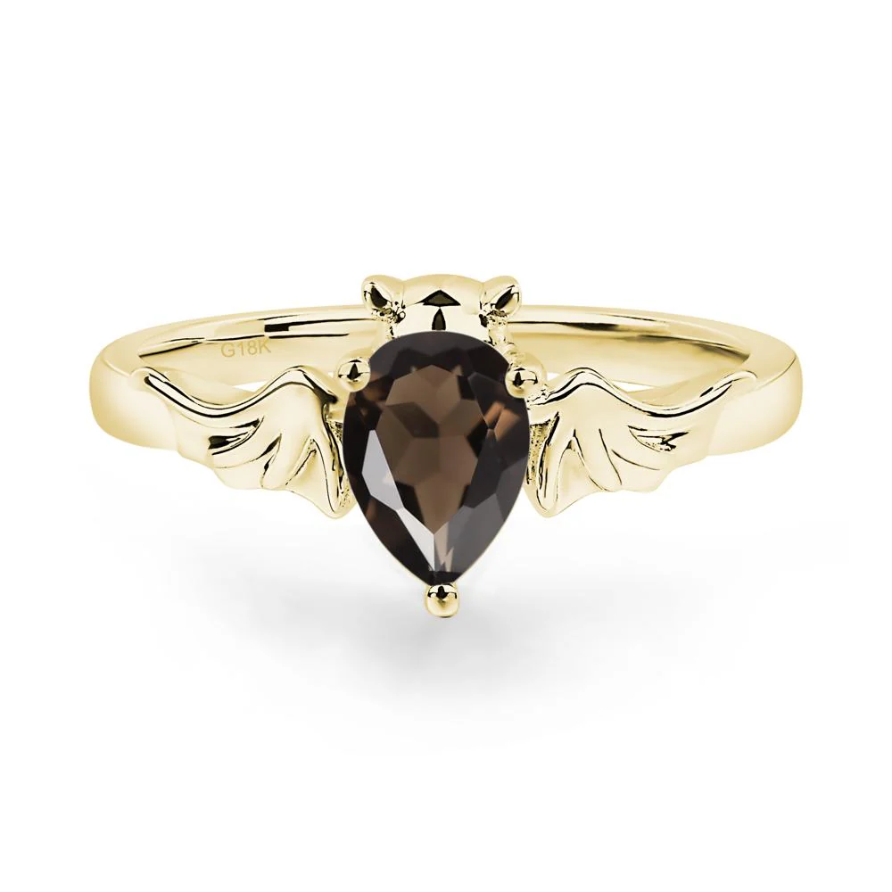 Smoky Quartz Bat Engagement Ring - Image 5