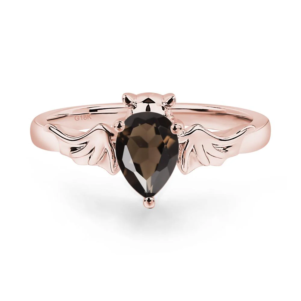 Smoky Quartz Bat Engagement Ring - Image 6