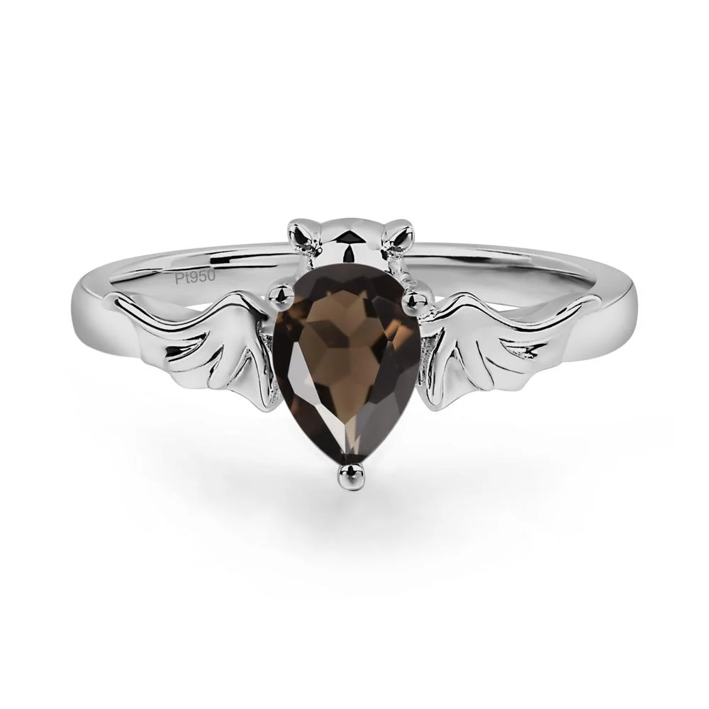 Smoky Quartz Bat Engagement Ring - Image 8