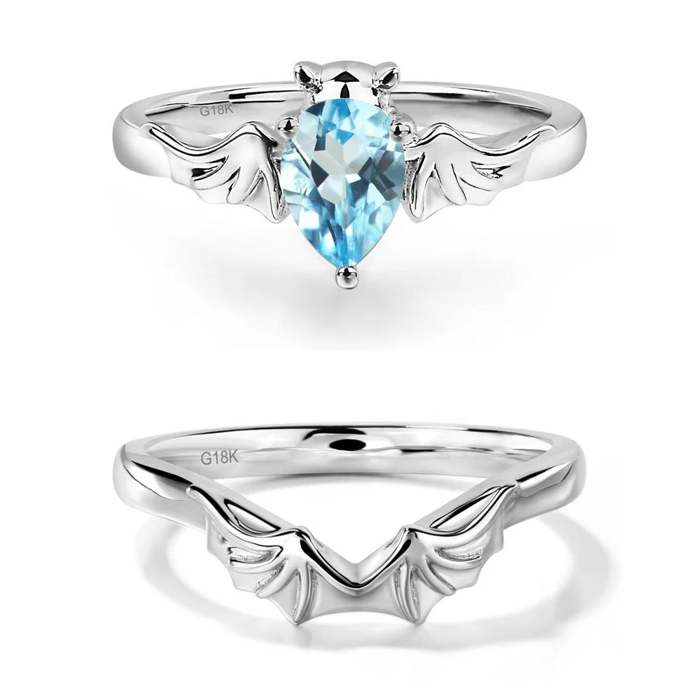 Swiss Blue Topaz Bat Ring - Image 19
