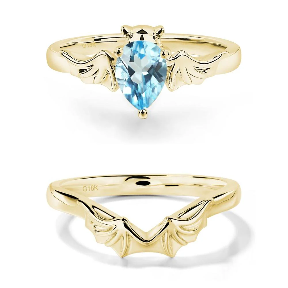 Swiss Blue Topaz Bat Ring - Image 21