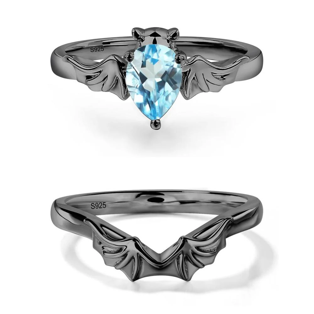 Swiss Blue Topaz Bat Ring - Image 23