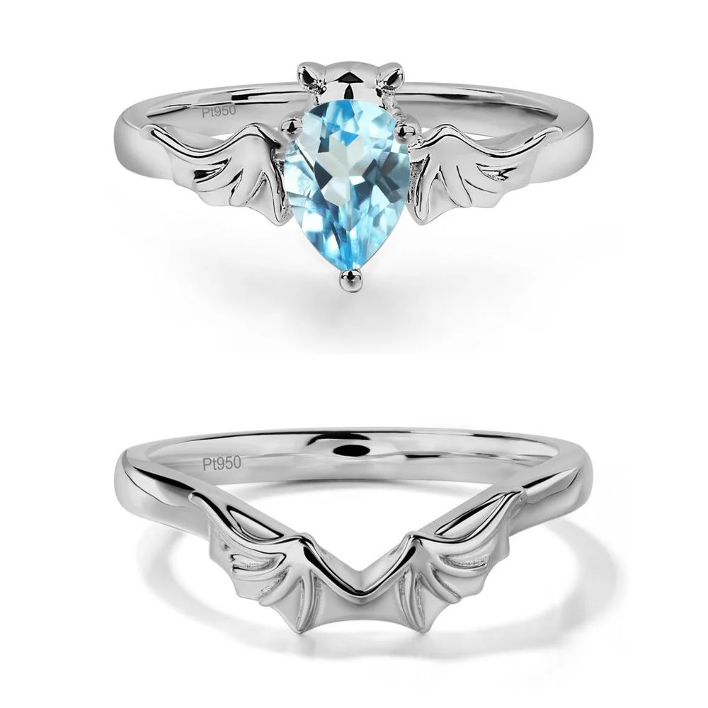 Swiss Blue Topaz Bat Ring - Image 25