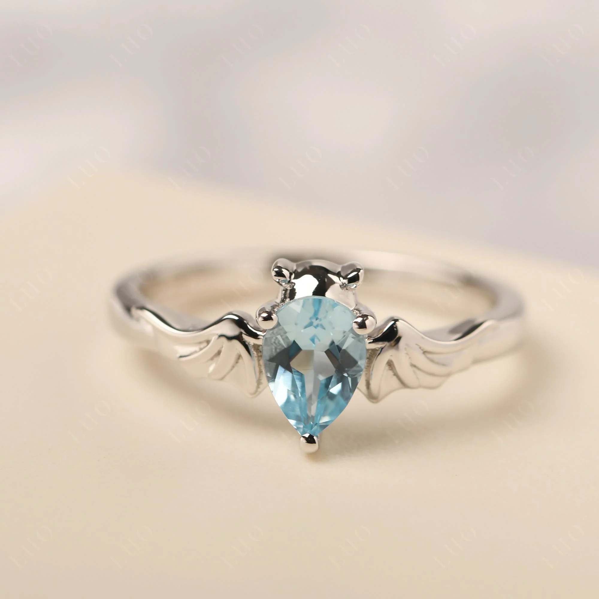 Swiss Blue Topaz Bat Ring - Image 29