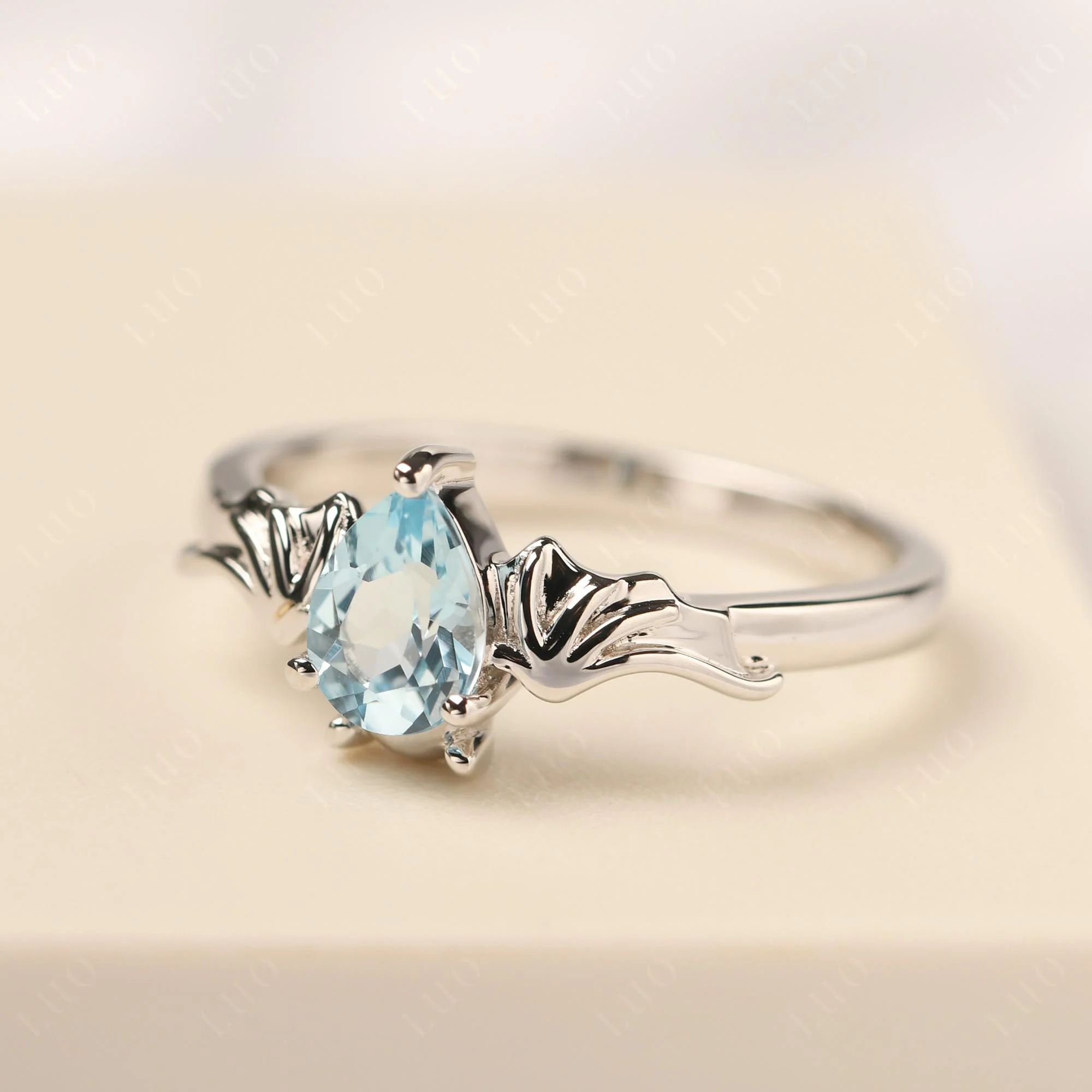 Swiss Blue Topaz Bat Ring - Image 30