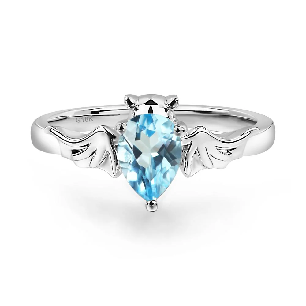 Swiss Blue Topaz Bat Ring - Image 7
