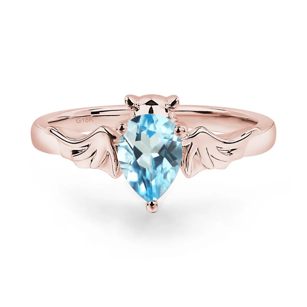 Swiss Blue Topaz Bat Ring - Image 9