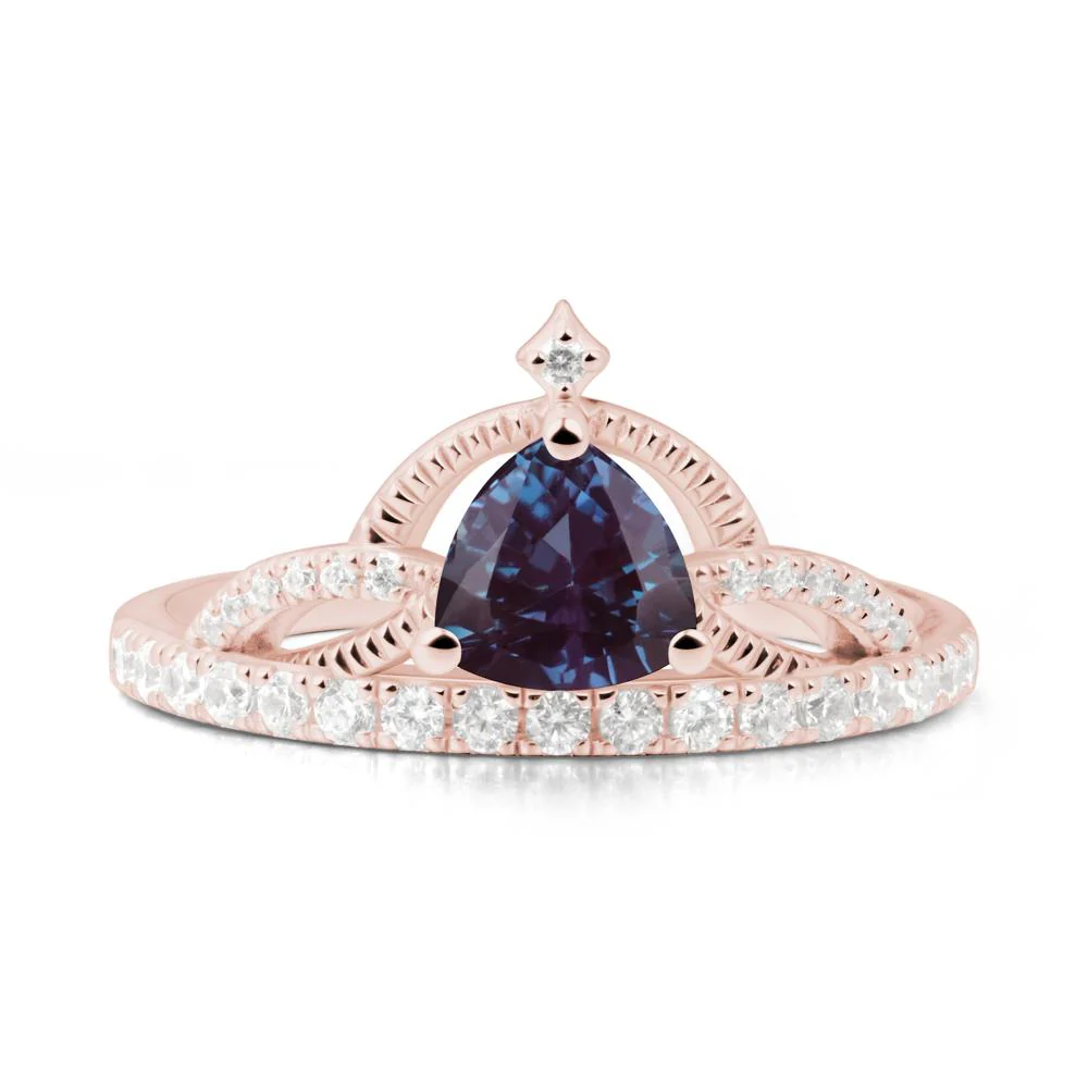 Tiara Alexandrite Engagement Ring - Image 5