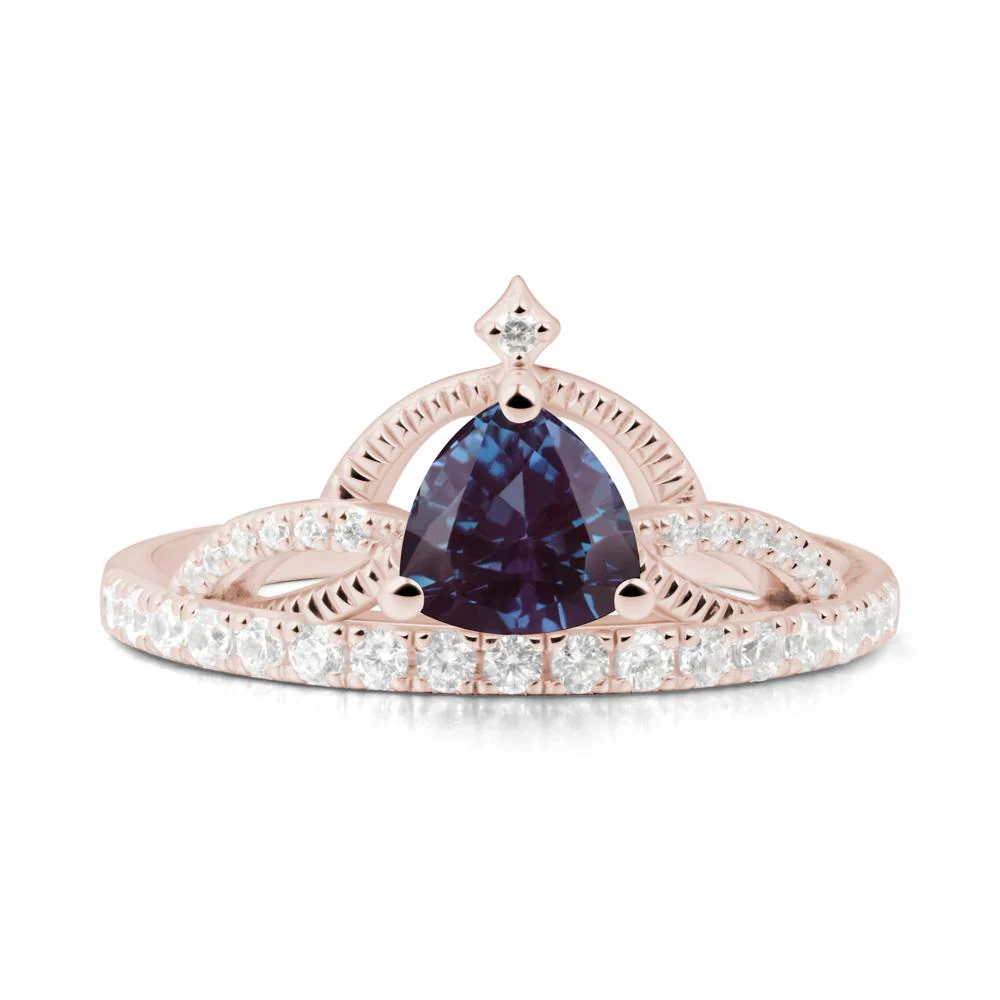Tiara Alexandrite Engagement Ring - Image 7