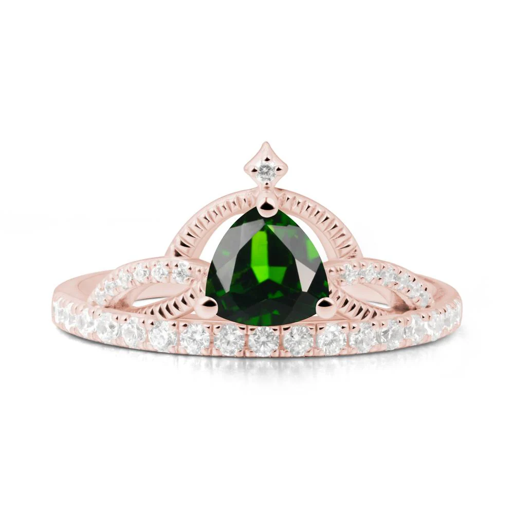 Tiara Diopside Engagement Ring - Image 2