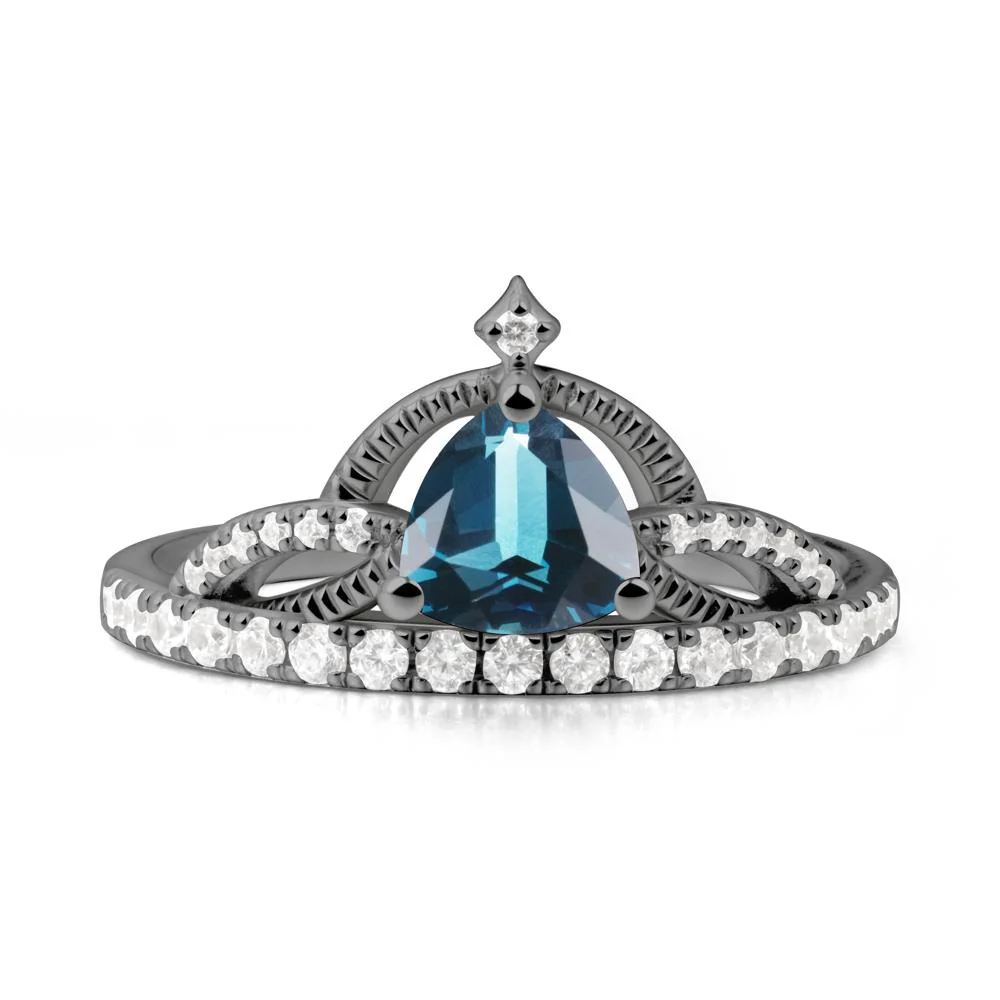 Tiara London Blue Topaz Engagement Ring - Image 2