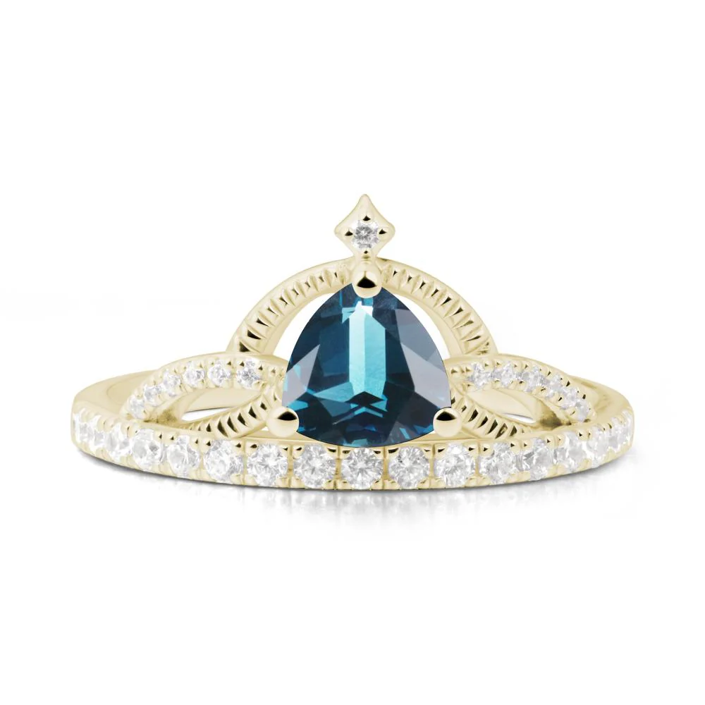 Tiara London Blue Topaz Engagement Ring - Image 3