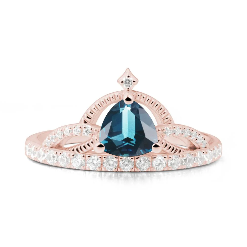 Tiara London Blue Topaz Engagement Ring - Image 6