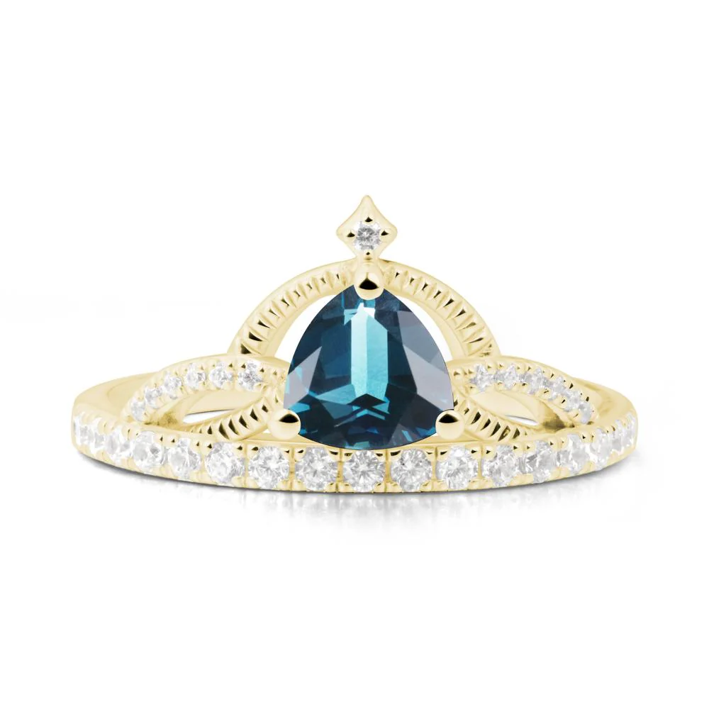 Tiara London Blue Topaz Engagement Ring - Image 8